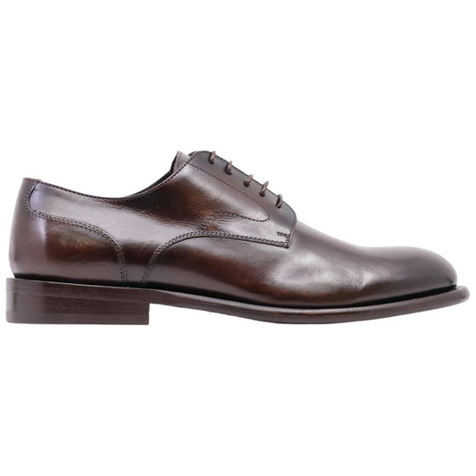 Scarpa Derby uomo Corvari in pelle marrone 