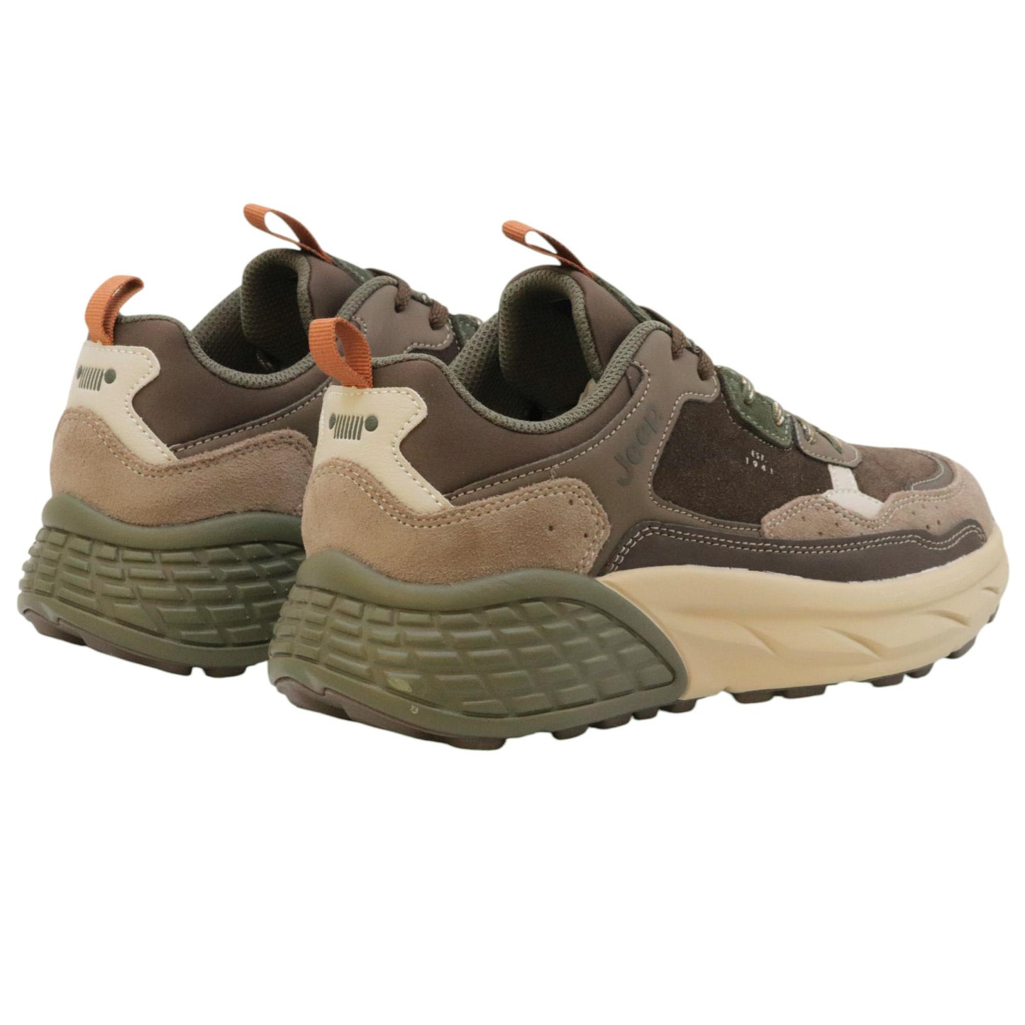 Jeep Footwear Groove sneaker uomo in pelle scamosciata marrone 