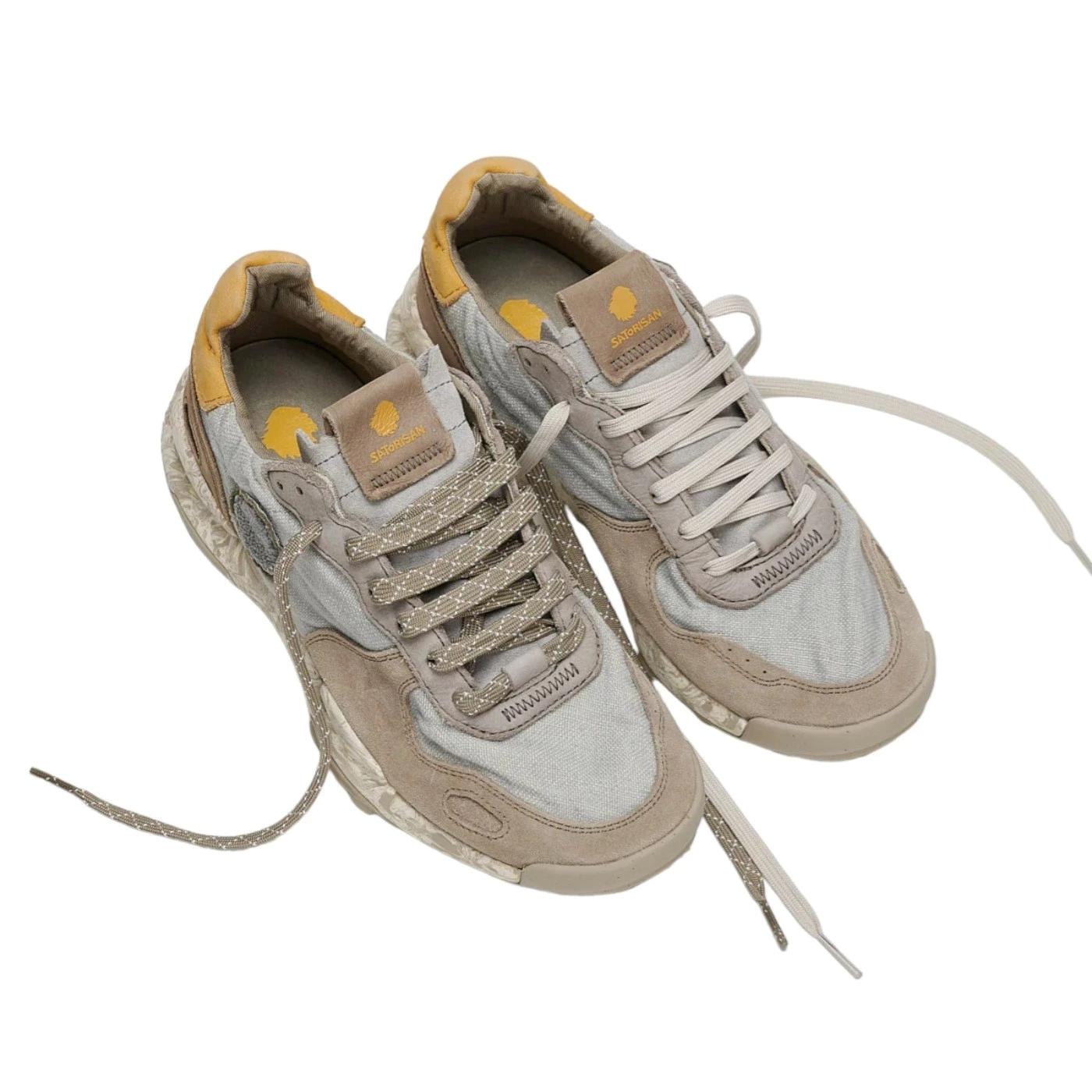 Satorisan Chacrona Linen sneaker uomo in lino grigio 