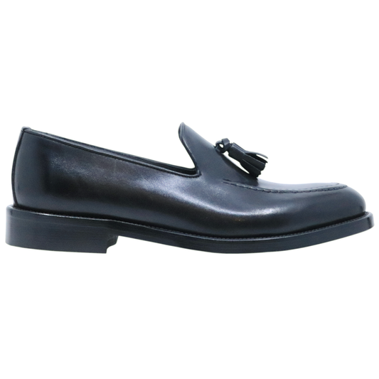 Mocassino uomo Crispiniano 3509 in pelle nera con mappetto 3509CRUSTNERO CRISPINIANO