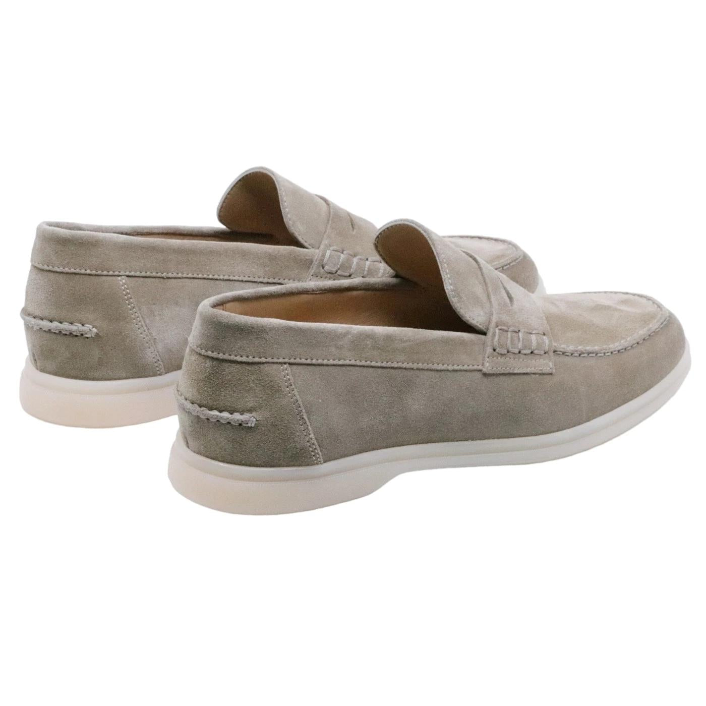 Mocassino uomo Rossano Bisconti 358 in camoscio antilope 