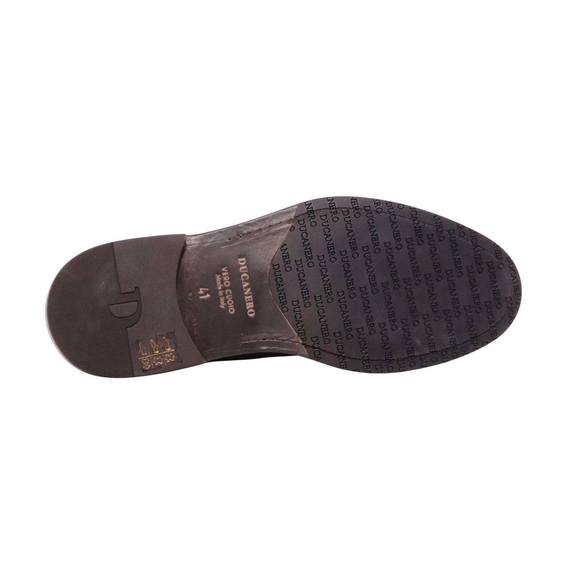 Ducanero 2980 Water scarpa doppia fibbia uomo in camoscio testa di moro 