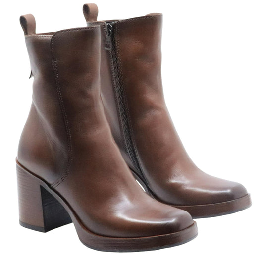 Stivaletto donna Mjus Maddalena P96212 in pelle marrone 
