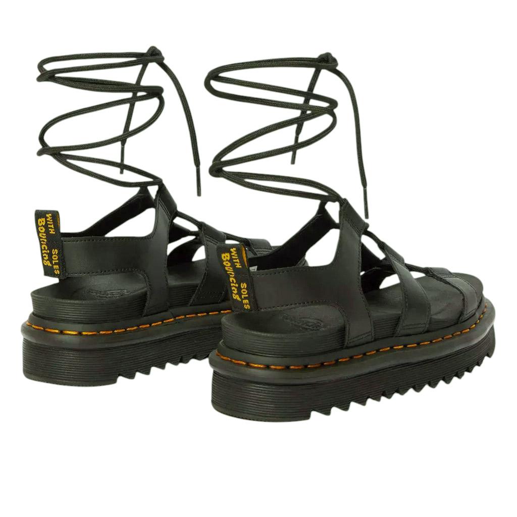 Dr Martens Nartilla Athena sandalo donna in pelle nera 