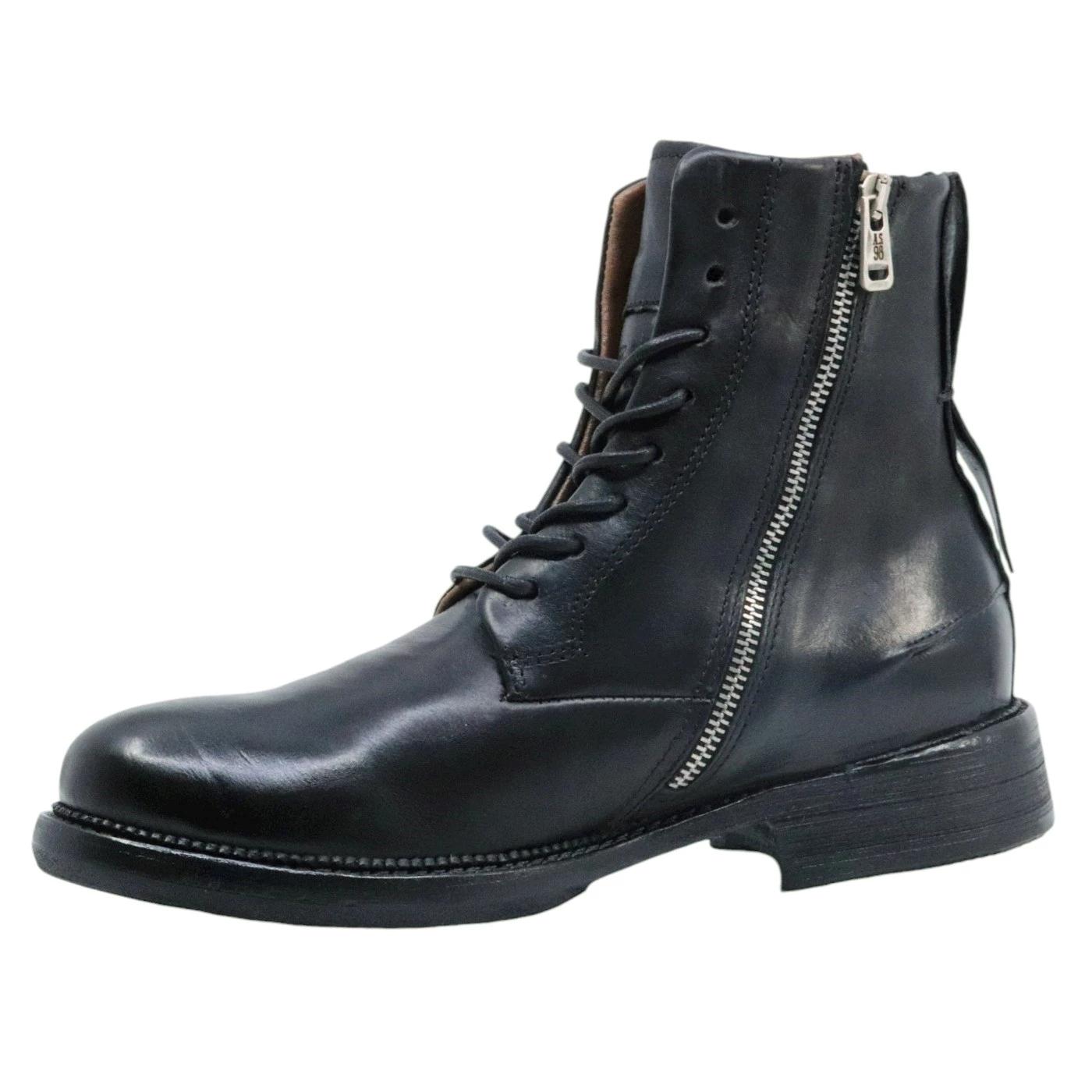 Stivaletto uomo AS98 Z18201 in pelle nera 