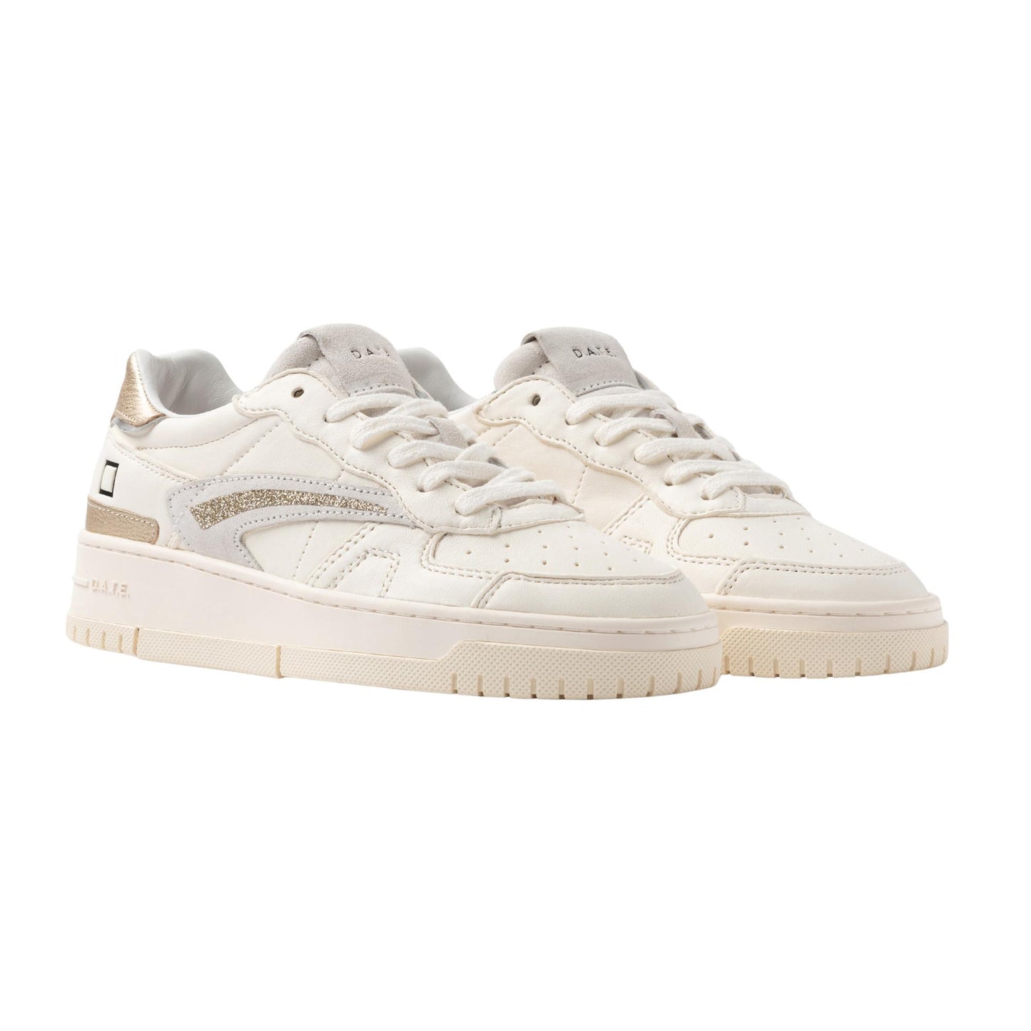 D.A.T.E. Torneo Pure Shiny Ivory TP-SH-IV sneaker donna 