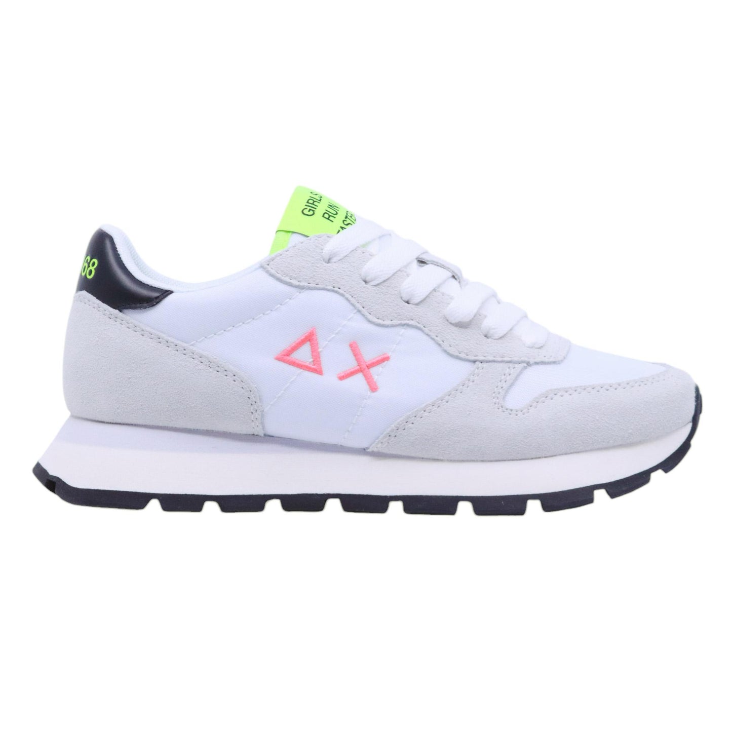 Sneaker donna Sun68 Ally Solid Nylon Z35201 in tessuto bianco 