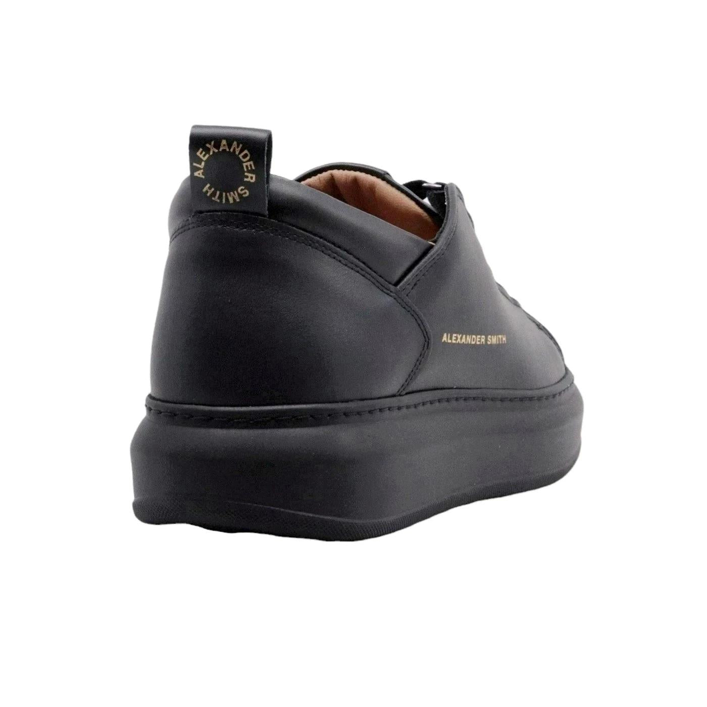 Sneaker uomo Alexander Smith Wembley in pelle nera 