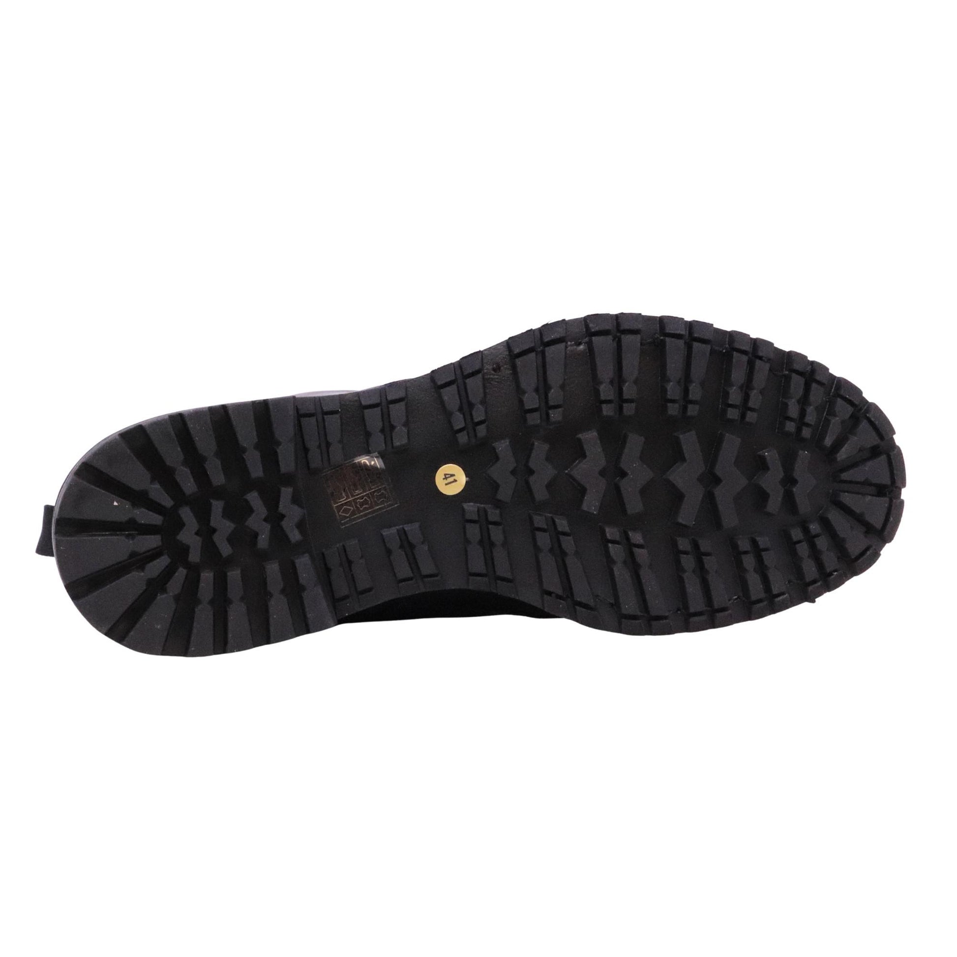 Pawelk's 25428 anfibio uomo in pelle nera 