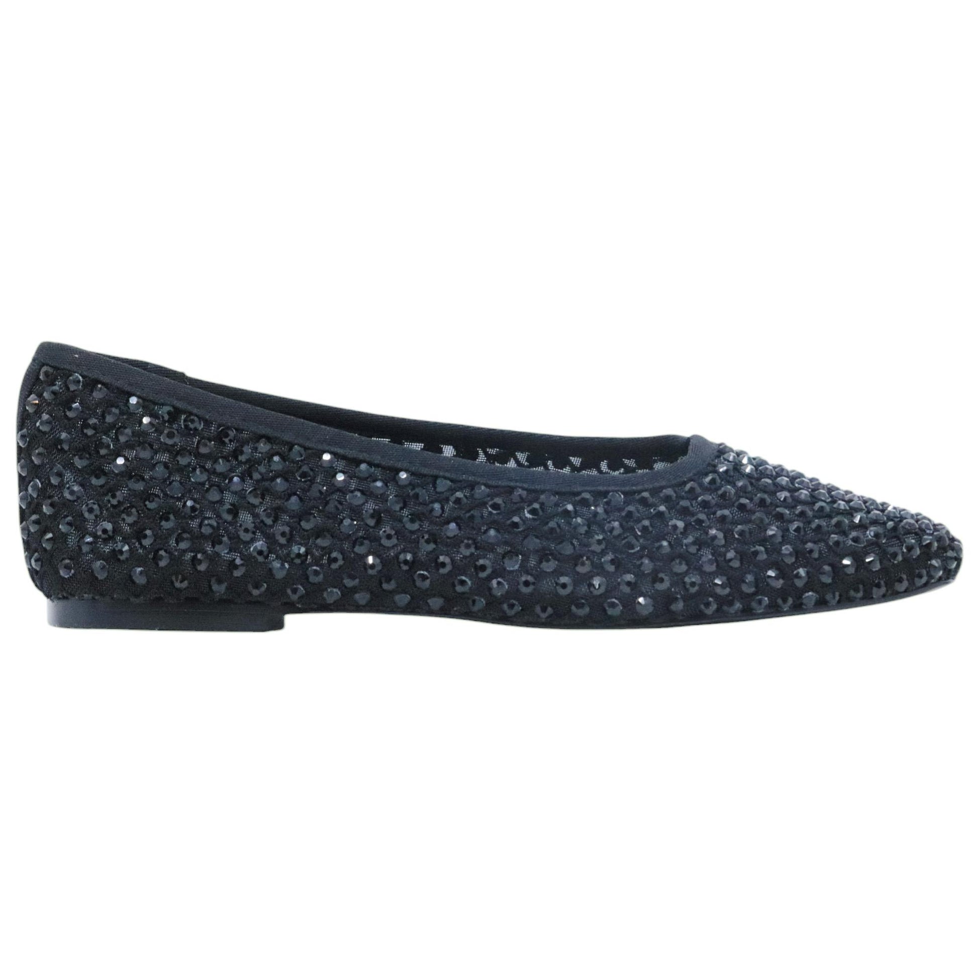 Ballerina Steve Madden Marli in tessuto a rete nero 