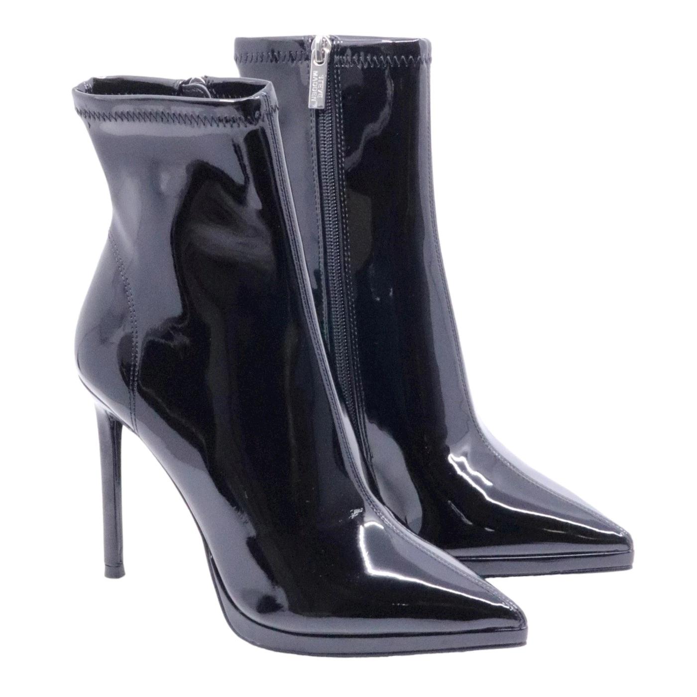 Steve Madden Kaylani tronchetto donna elasticizzato effetto similpelle in vernice 