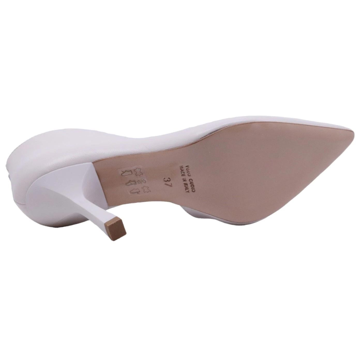 Stivaletto donna Ranyé 4003C in pelle bianca 