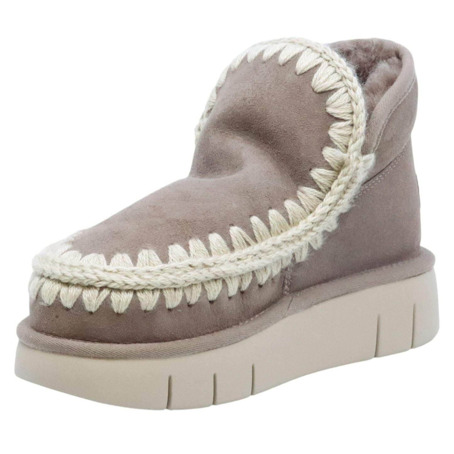 Mou Eskimo Bounce sneaker stivaletto donna in montone elephant grey 
