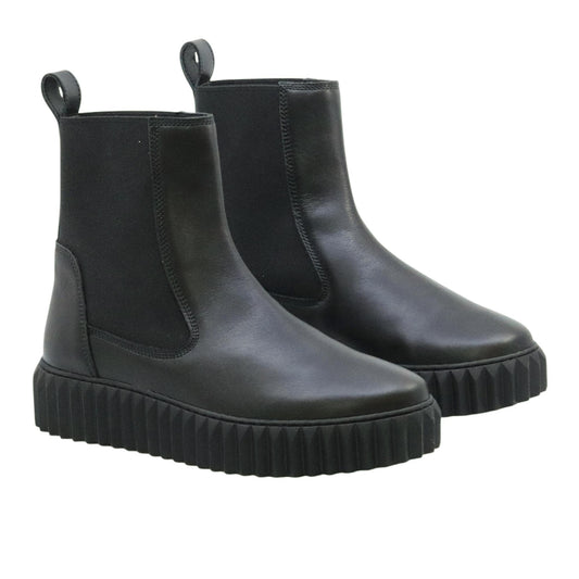 Voile Blanche Beth stivaletto donna in pelle nera 