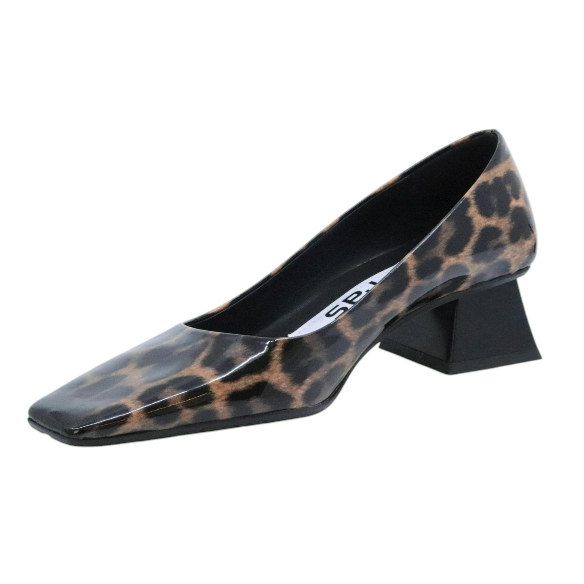 Ras 8279 decolleté donna in pelle stampa maculata 