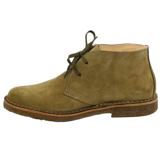 Polacchino Astorflex da uomo realizzato in pelle scamosciata di colore verde militare 