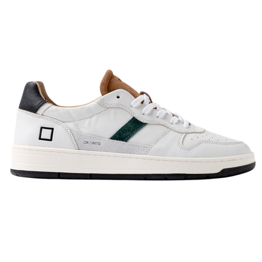 DATE Court 2.0 Vintage White Cuoio C2 VN WI sneaker uomo in pelle bianca 
