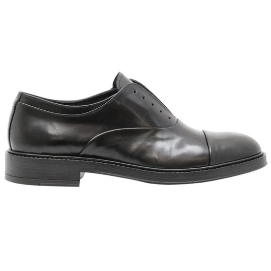 Pawelk's 15327 scarpa oxford da uomo in pelle nera 