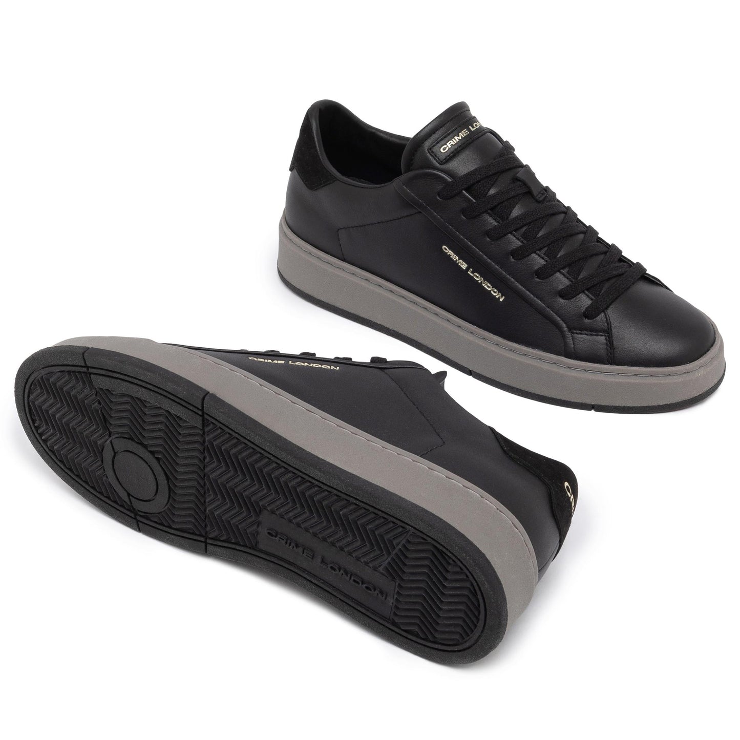 Crime London 15854 Destiny sneaker uomo in pelle nera 