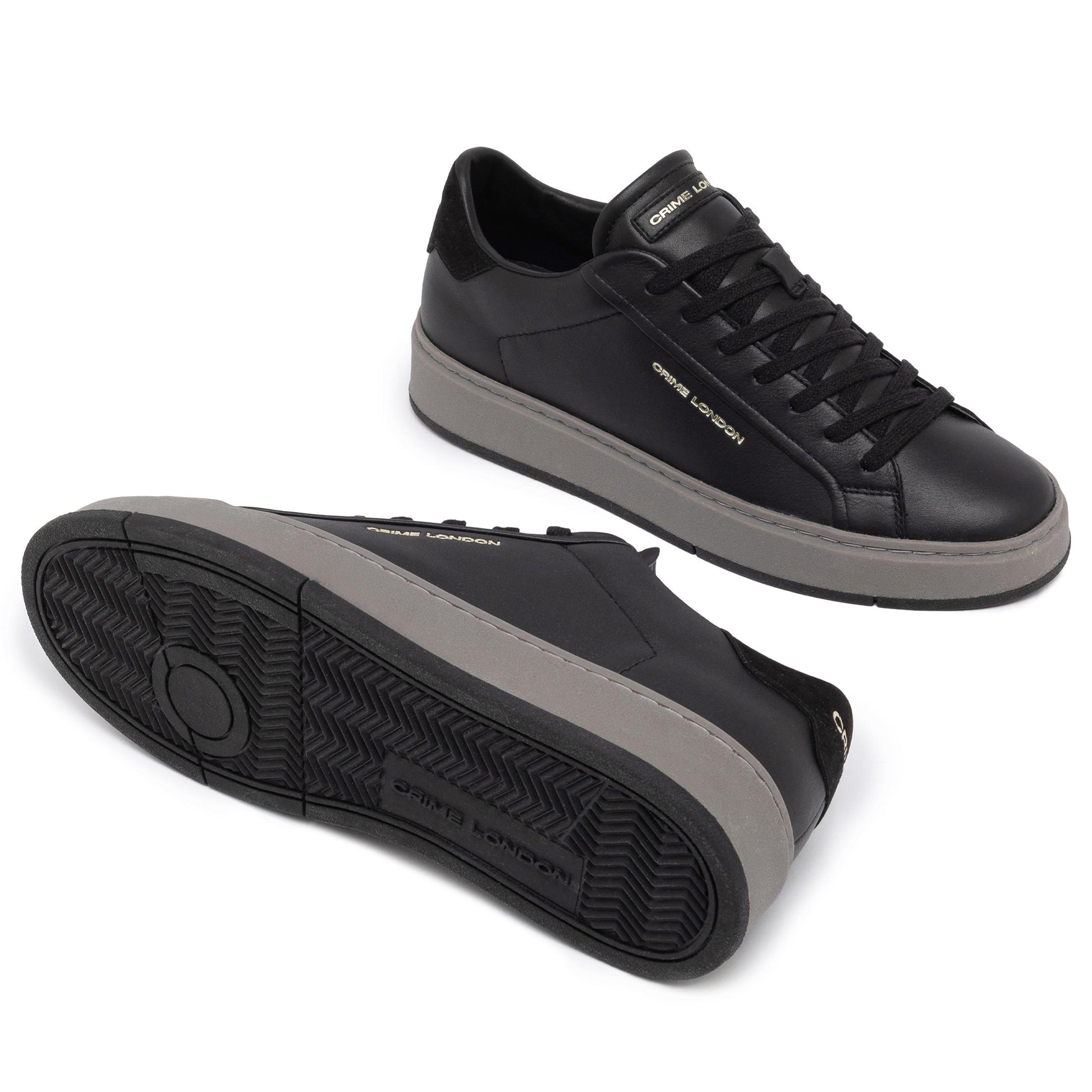 Crime London 15854 Destiny sneaker uomo in pelle nera 