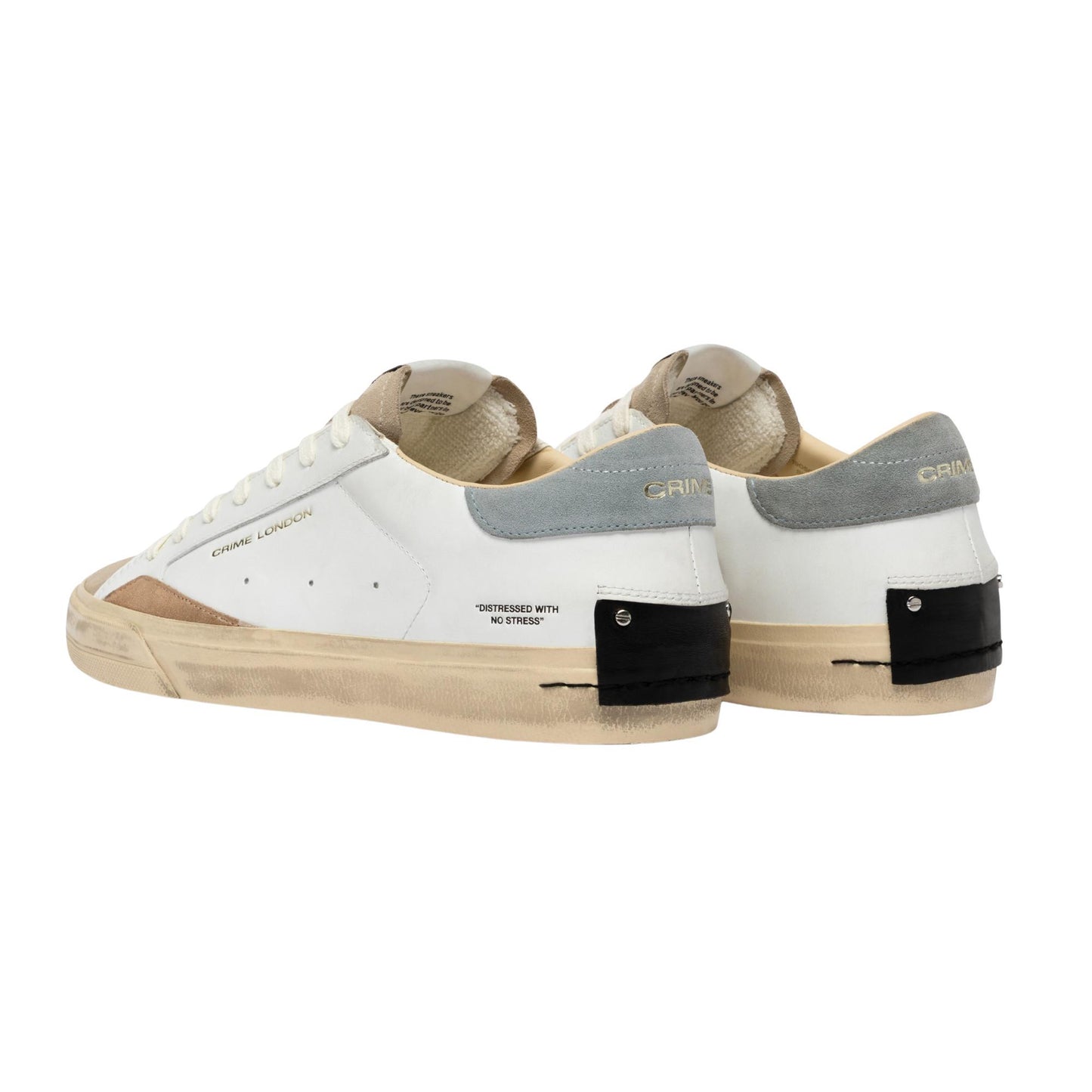 Crime London Distressed 2.0 Stone Grey 19050 sneaker uomo 