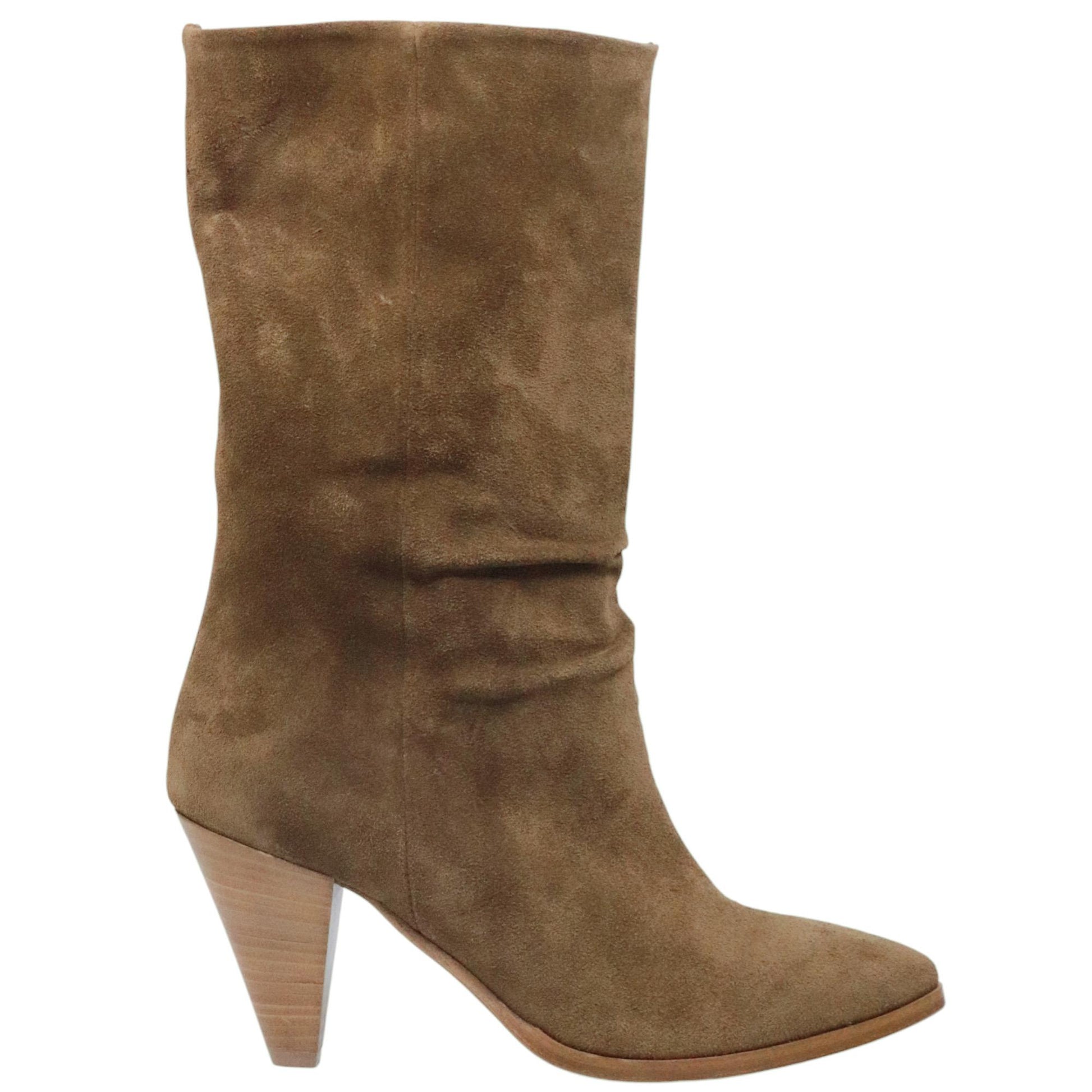 Stivaletto donna Curiositè 2710 in camoscio marrone 