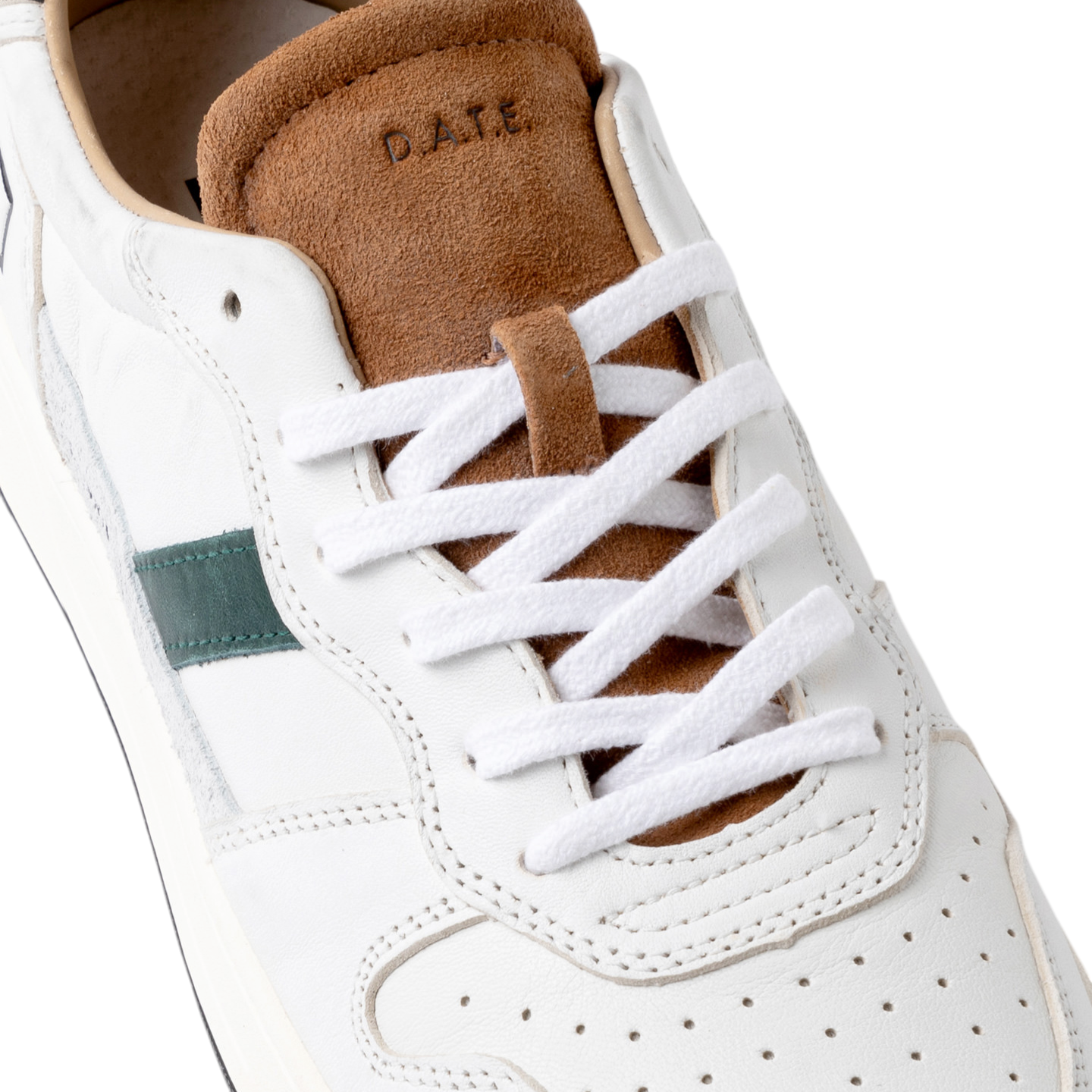 DATE Court 2.0 Vintage White Cuoio C2 VN WI sneaker uomo in pelle bianca 
