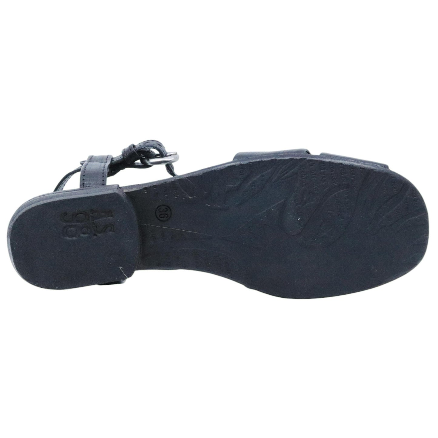 Sandalo donna AS98 B59109 in pelle nera 