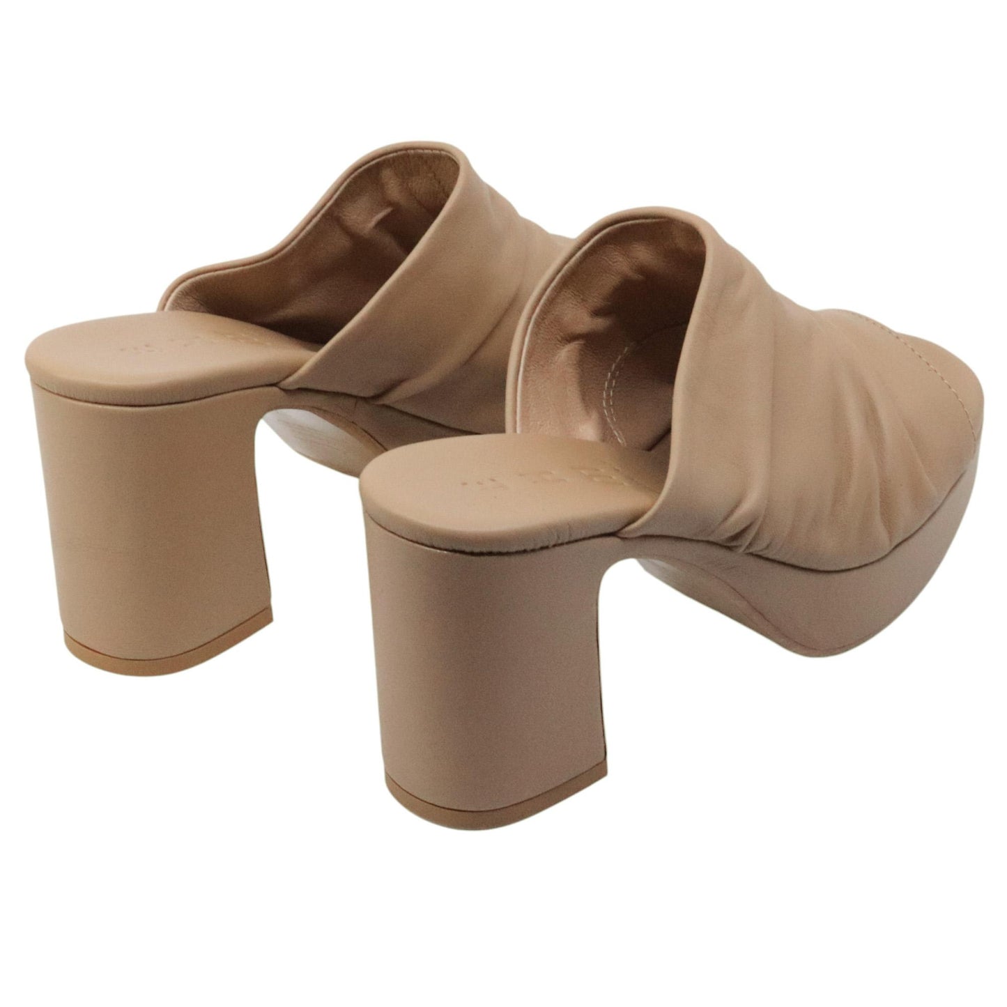 Sandalo con tacco Ehm Randy in pelle camel 