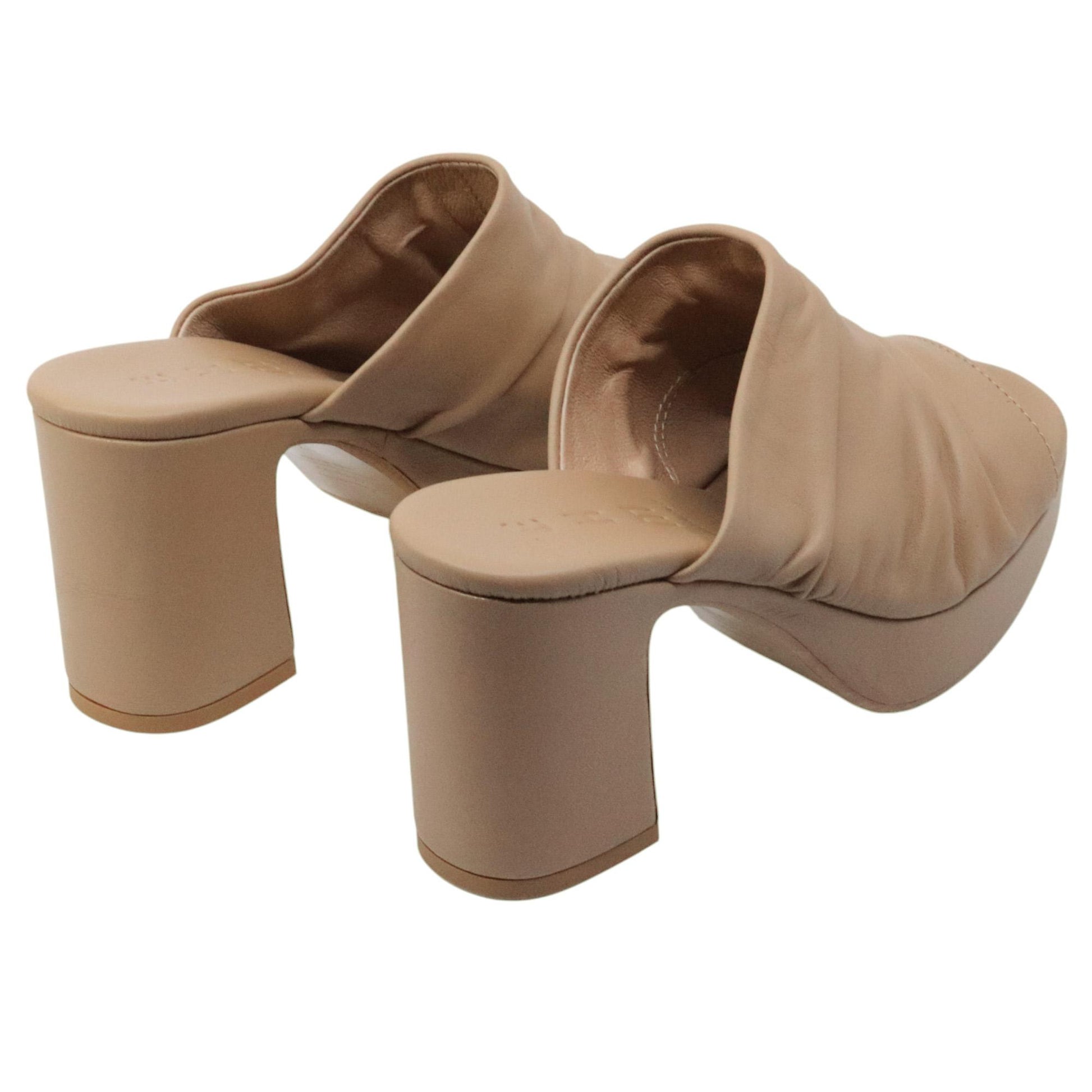 Sandalo con tacco Ehm Randy in pelle camel 