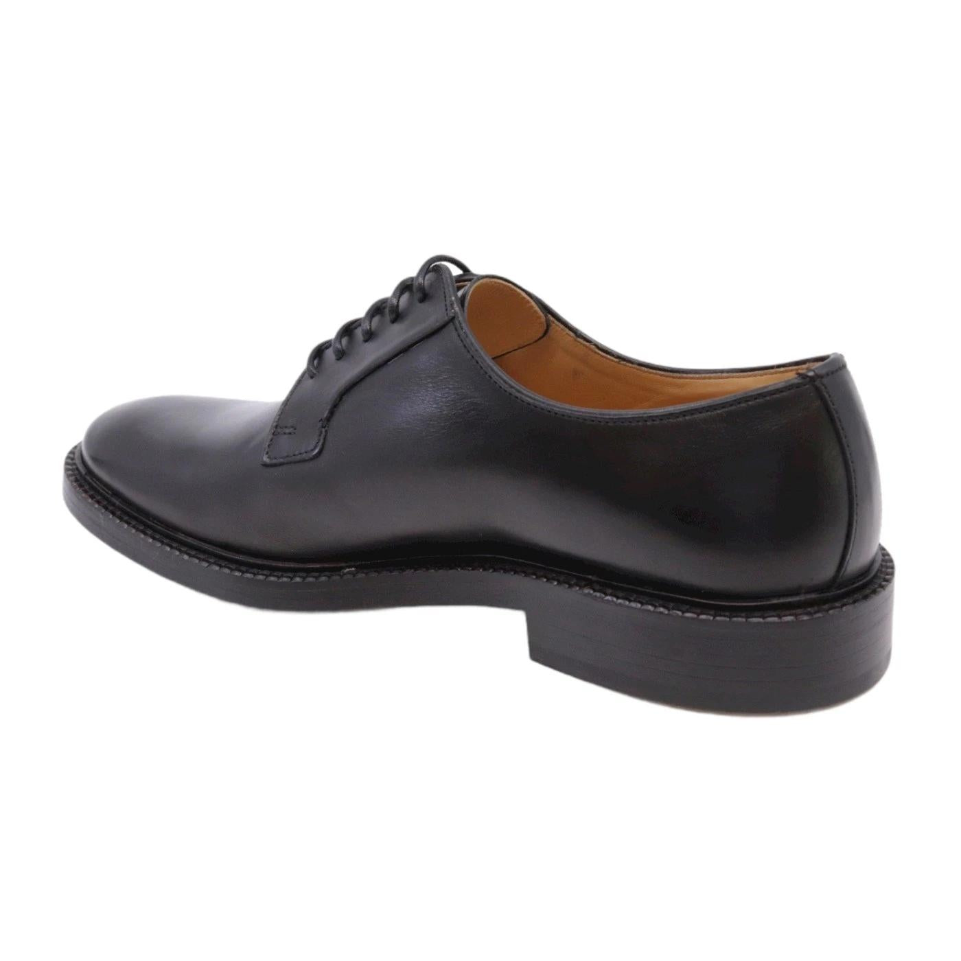 Scarpa Derby da uomo di Seboy's 3810 in pelle nera 