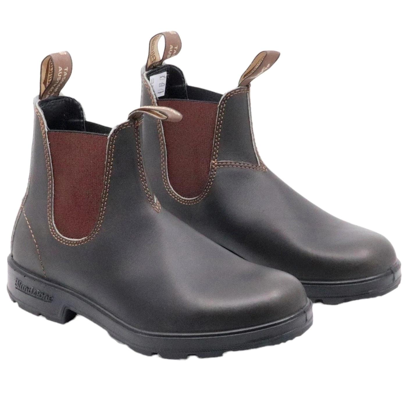 Blundstone 500 chelsea boot unisex in pelle testa di moro 