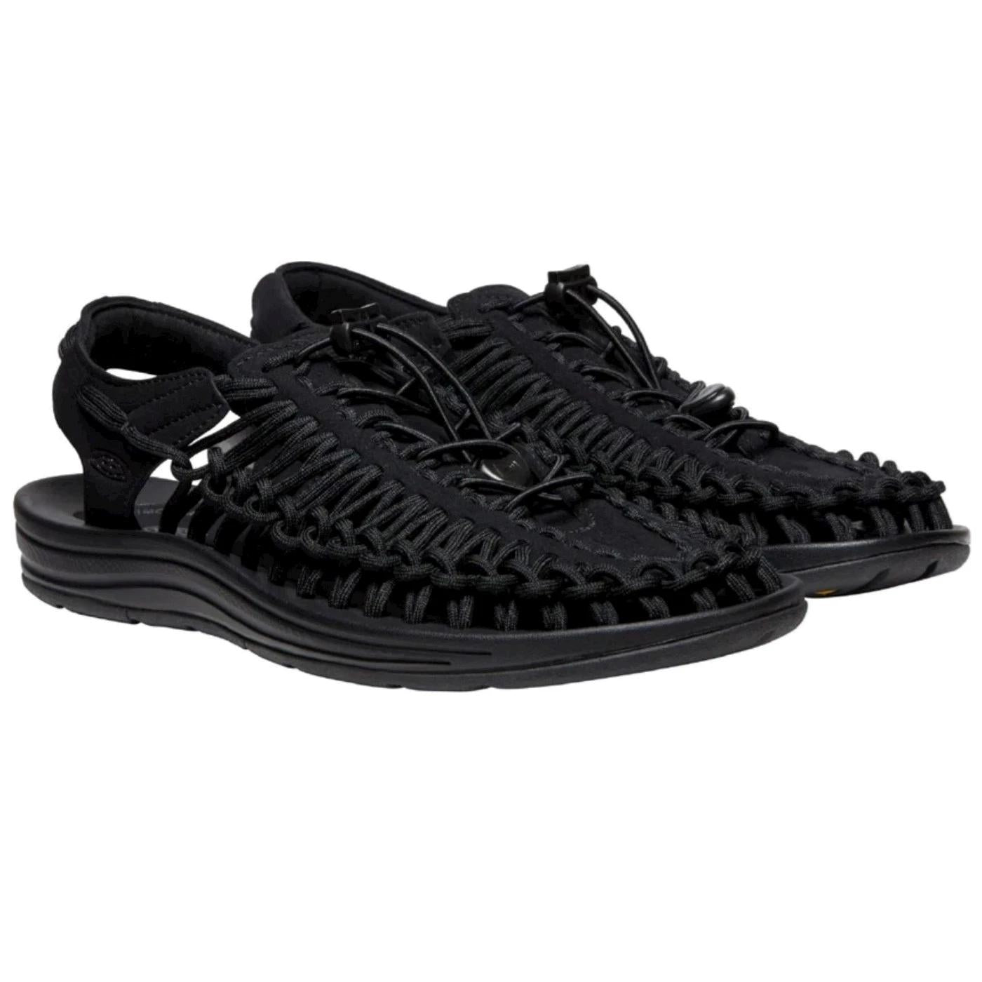 Sandalo uomo Keen Uneek 1014097 con elastico nero e suola in gomma 