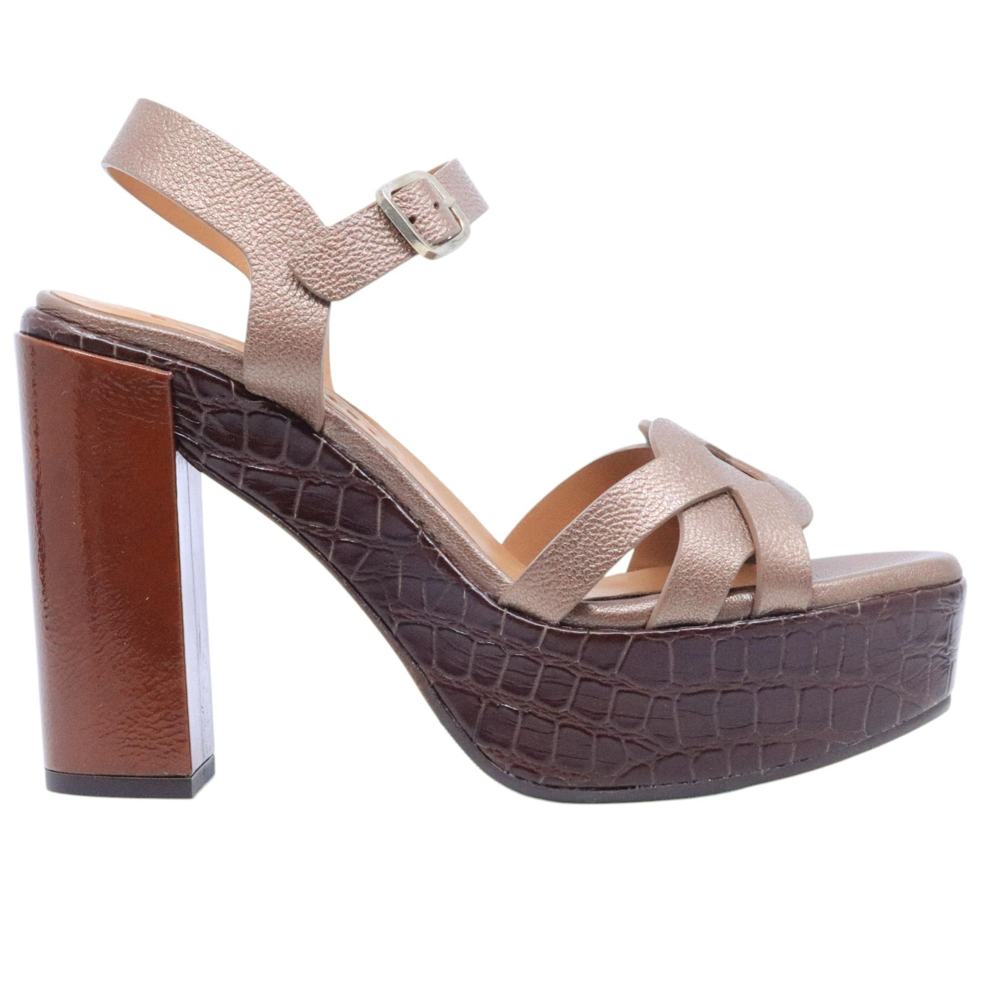 Chie Mihara Jysta sandalo donna in pelle moka 