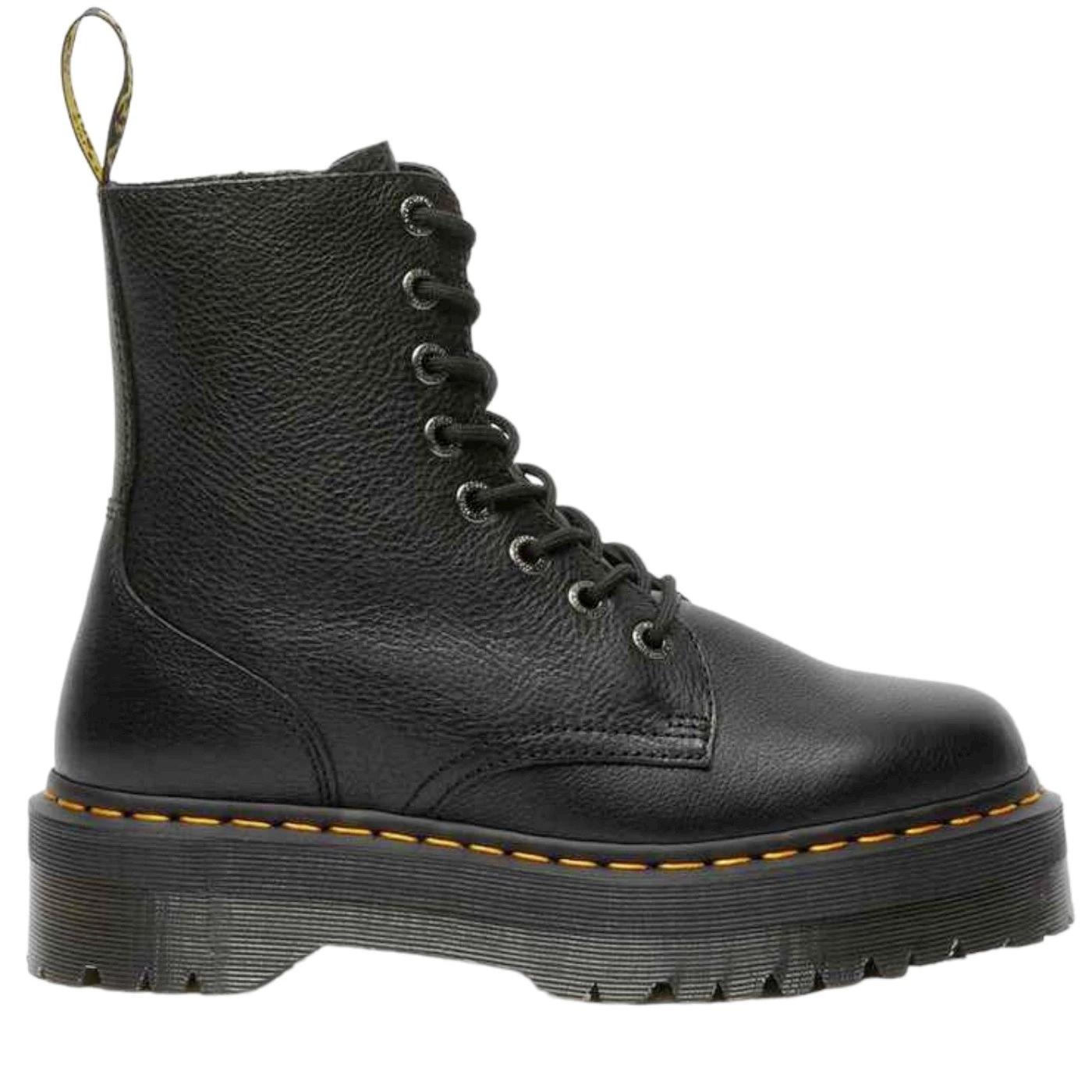 Dr. Martens Jadon III anfibio platform donna in pelle pisa nera 