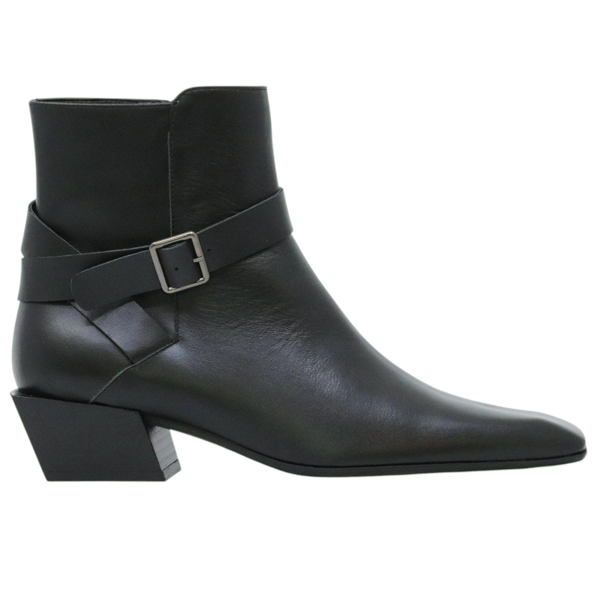 Ras 8260 stivaletto donna pelle nera 