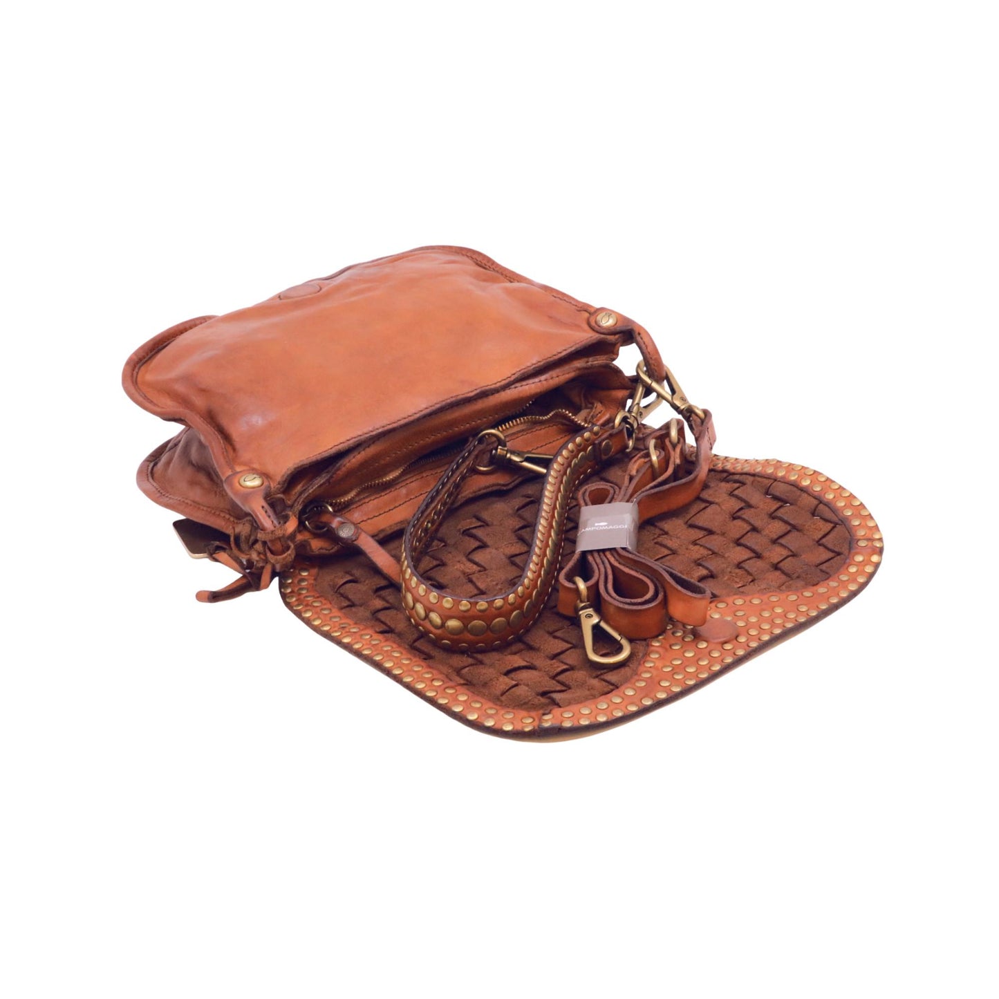 Campomaggi Sofia Bag Anniversary C046470ND-X1755 borsa monospalla donna in pelle cognac edizione limitata 246/500 