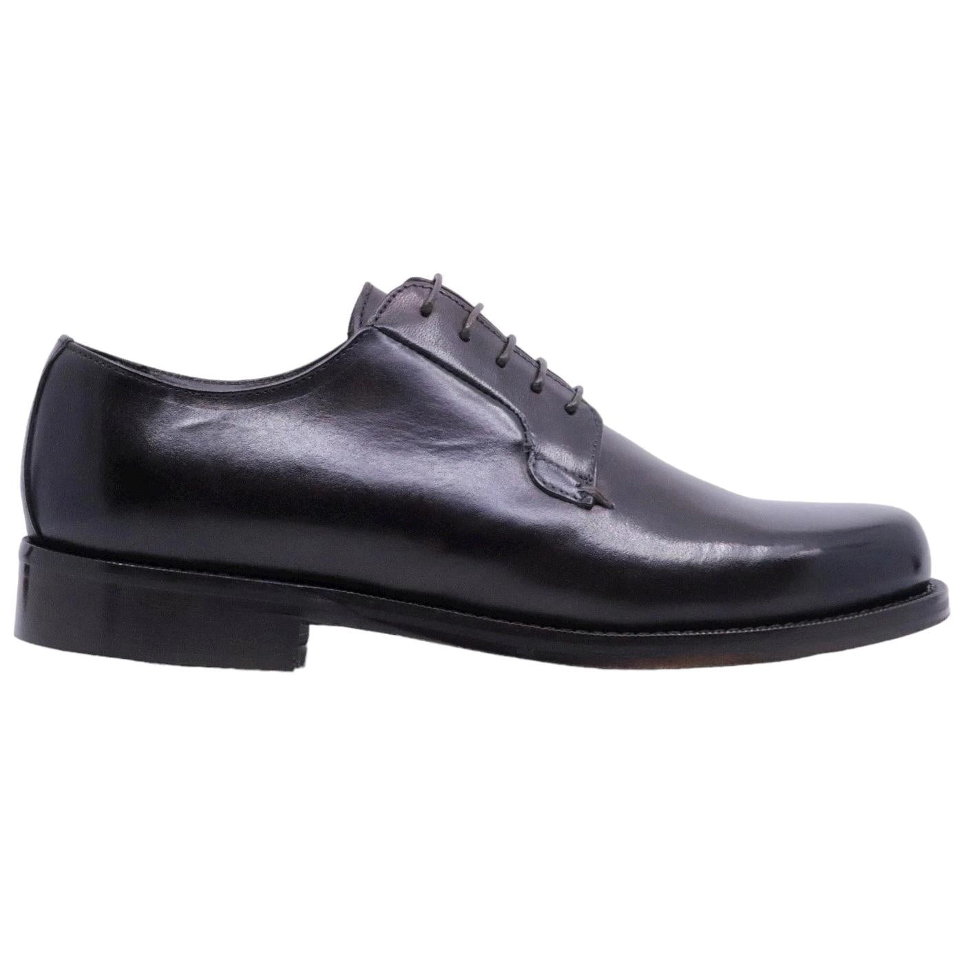 Scarpa Derby uomo Crispiniano 490 in pelle nera 