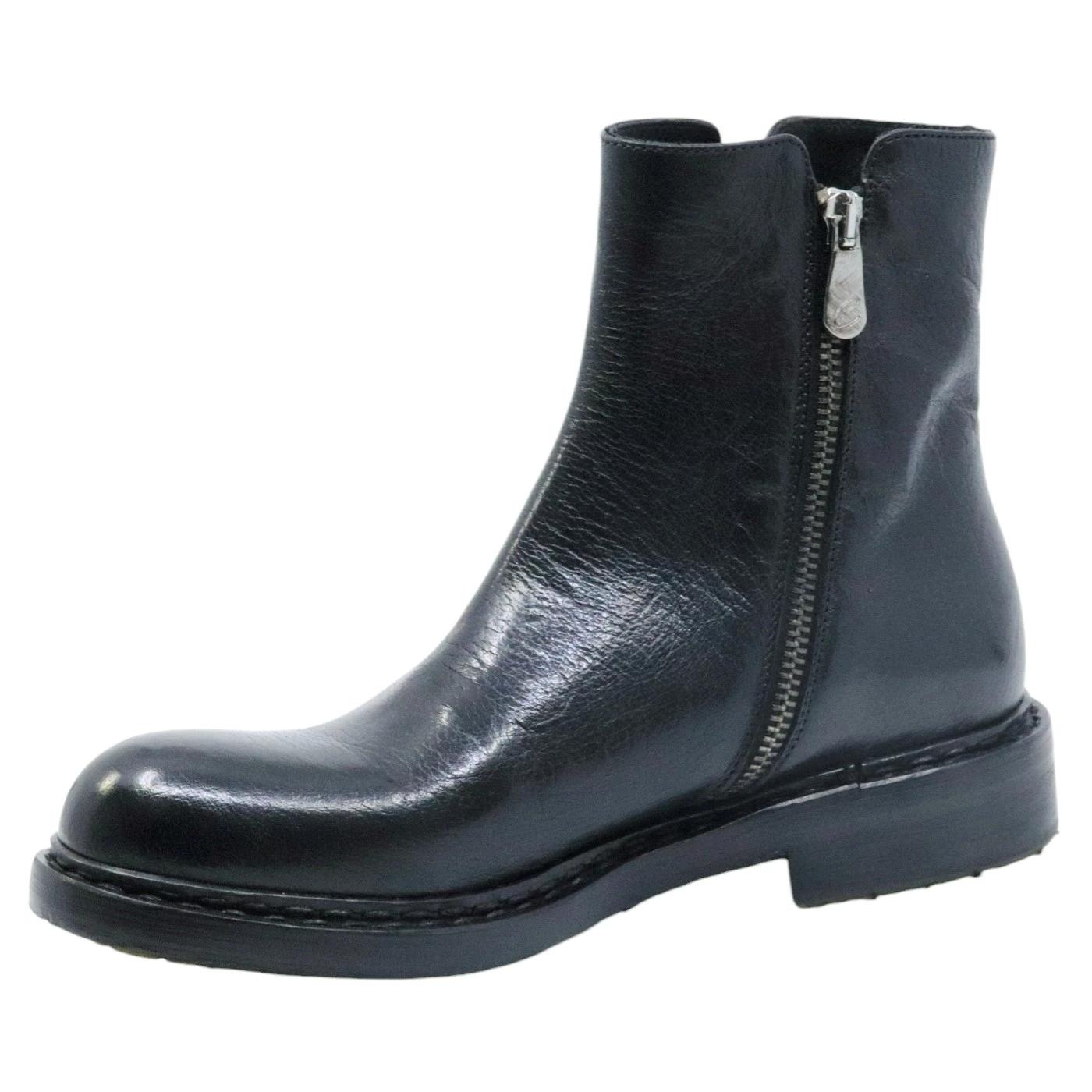 Stivaletto donna Crispiniano 574 in pelle nera 
