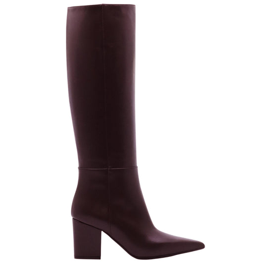 Anna F 9970 stivale donna in pelle marrone<BR/> 