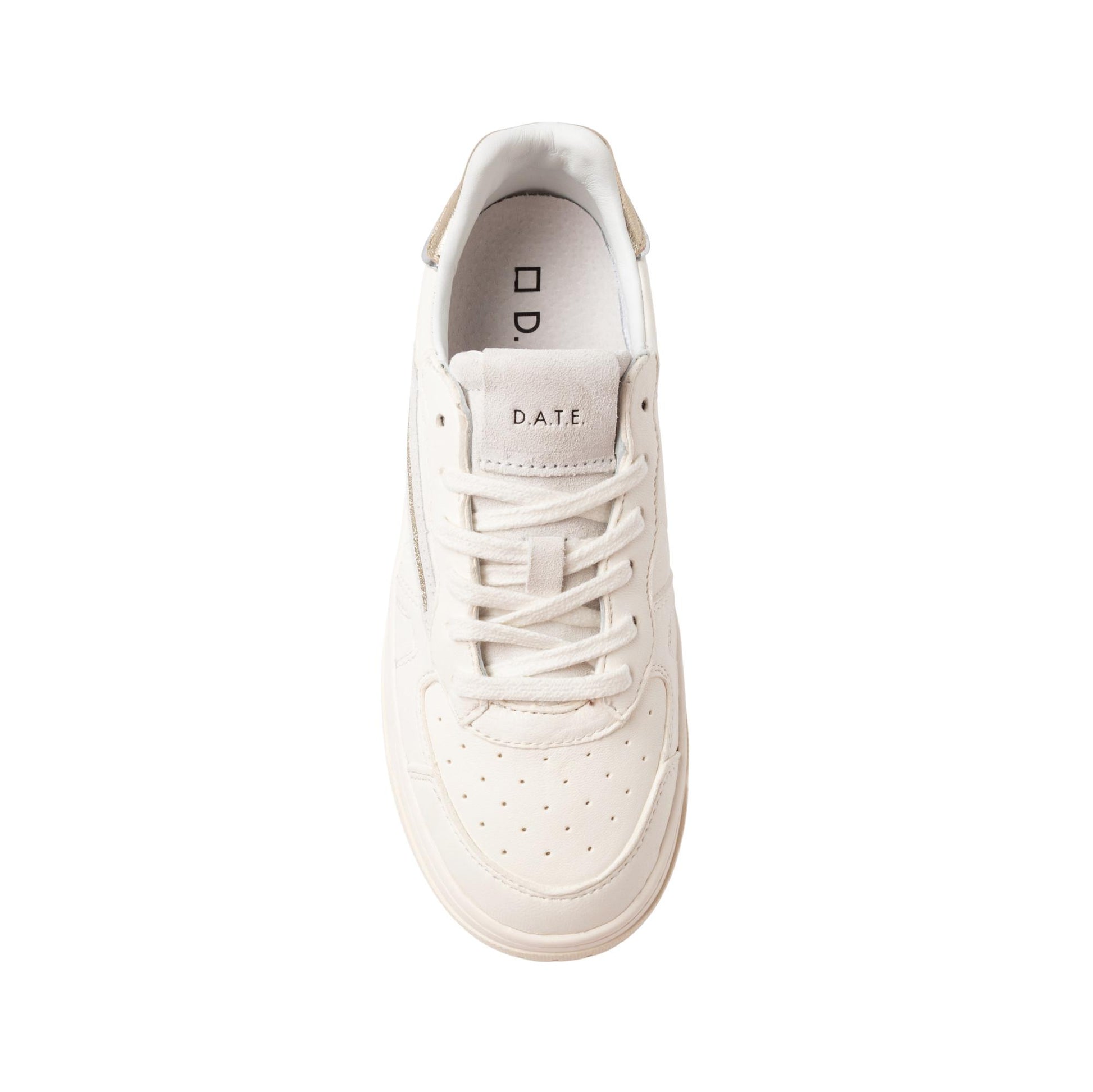 D.A.T.E. Torneo Pure Shiny Ivory TP-SH-IV sneaker donna 