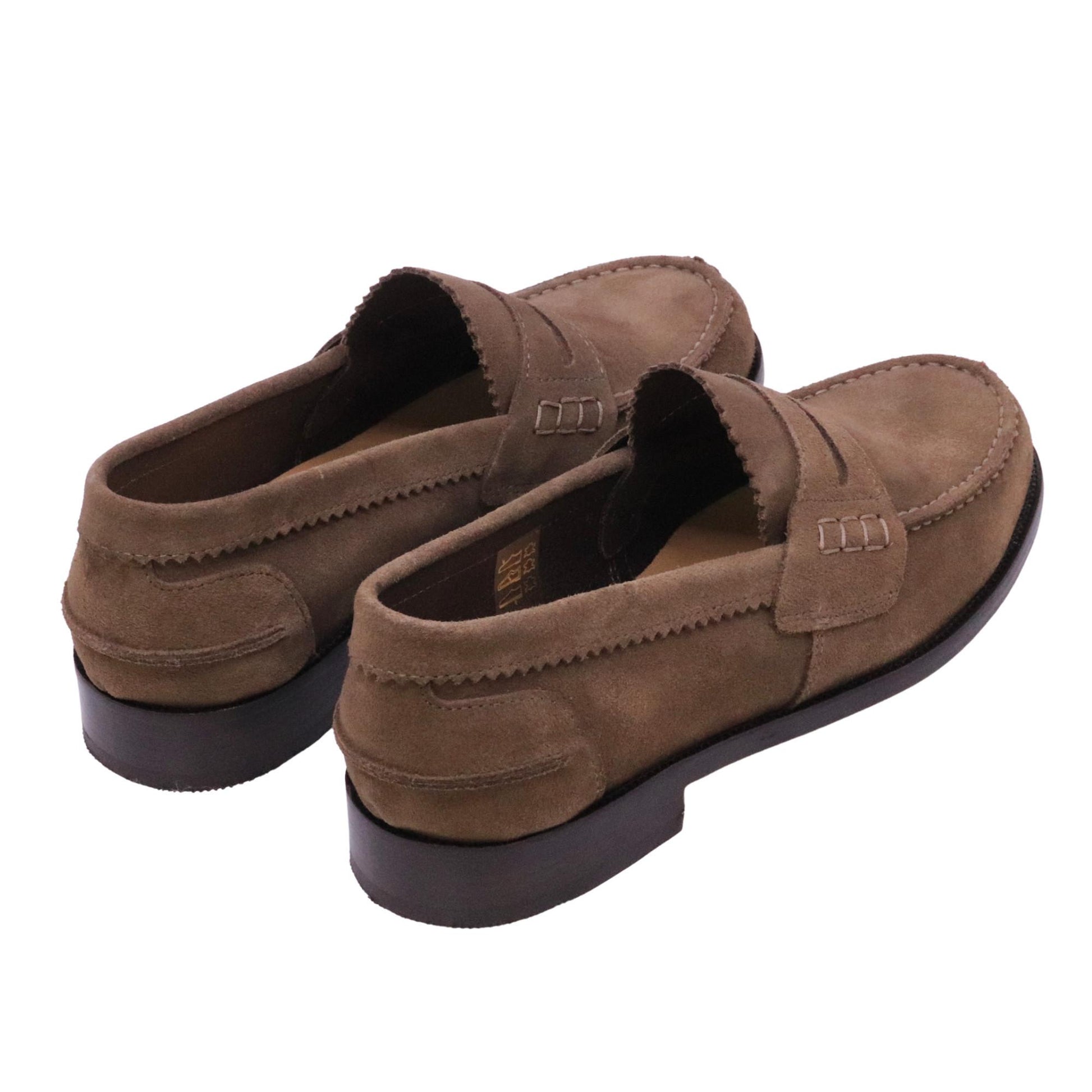 Saxone of Scotland 1000540 mocassino uomo in suede taupe 
