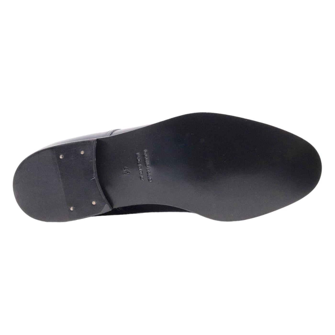 Scarpa Derby Antica Cuoieria 22551 da uomo in pelle blu 