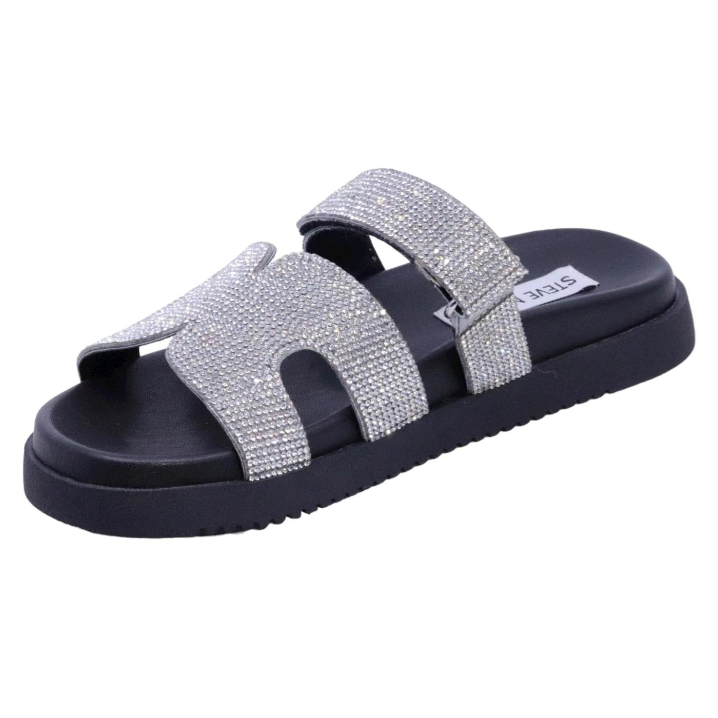 Sandalo Steve Madden Missile in similpelle argento 