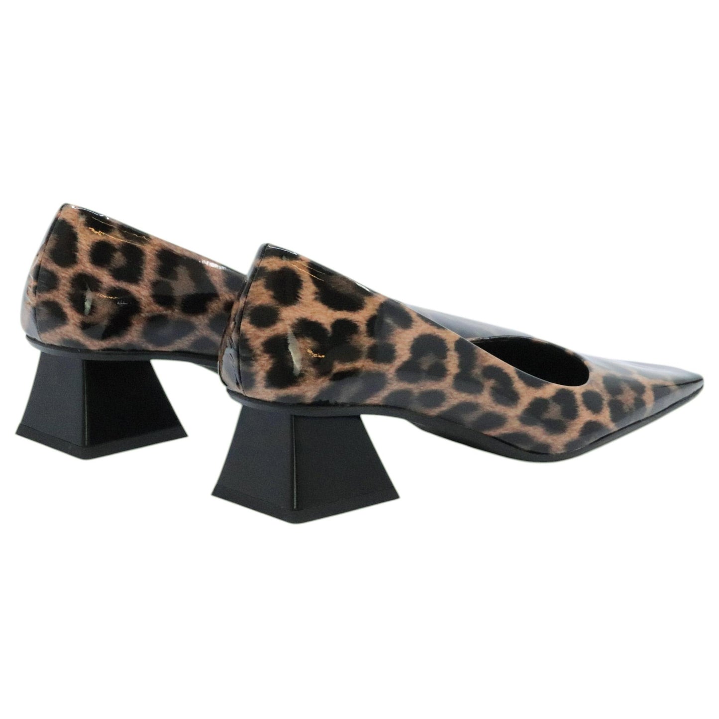 Ras 8279 decolleté donna in pelle stampa maculata 