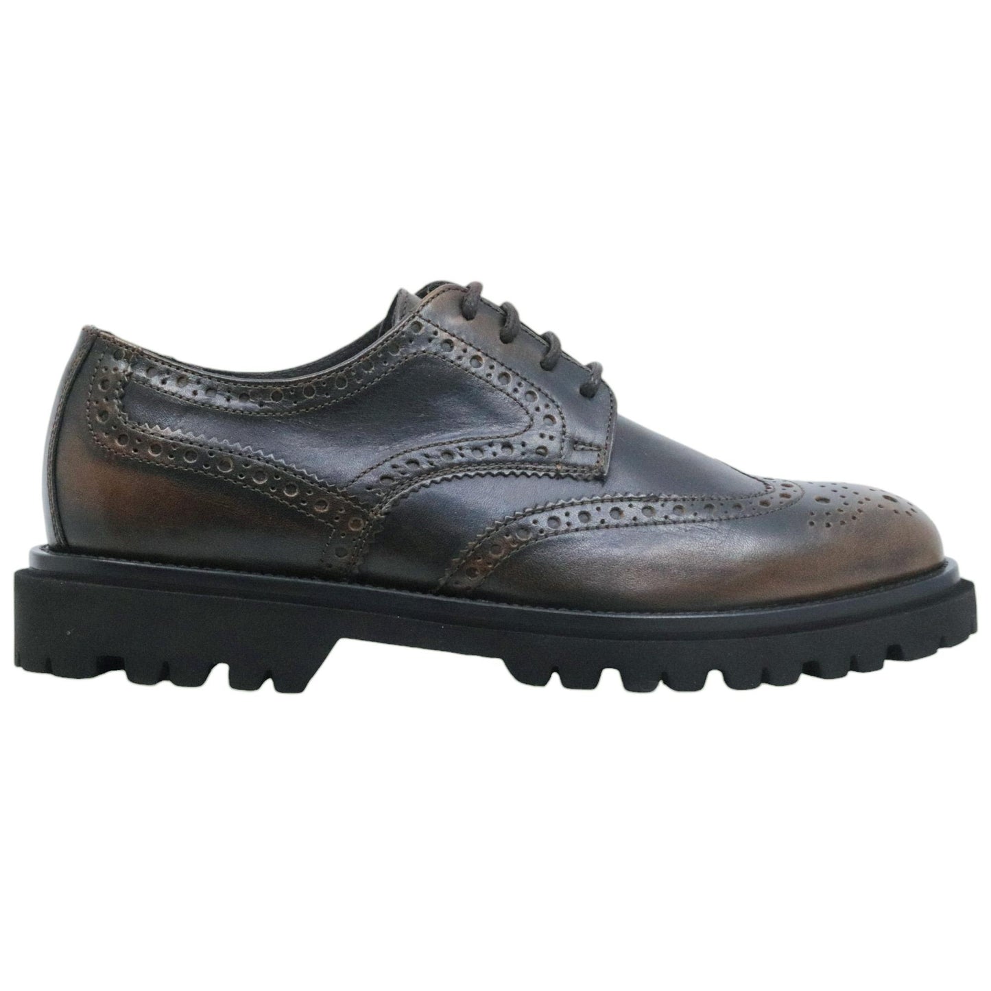 Scarpa Derby Antica Cuoieria 22755 in pelle nera 