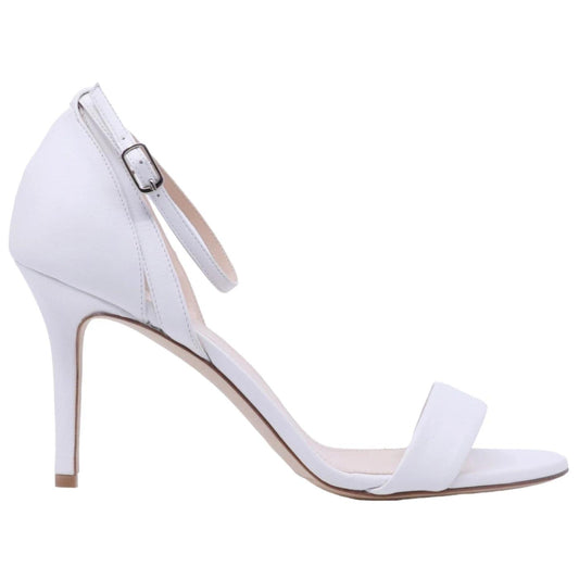 Sandalo The Seller RS119 da donna in pelle colore bianco ottico 