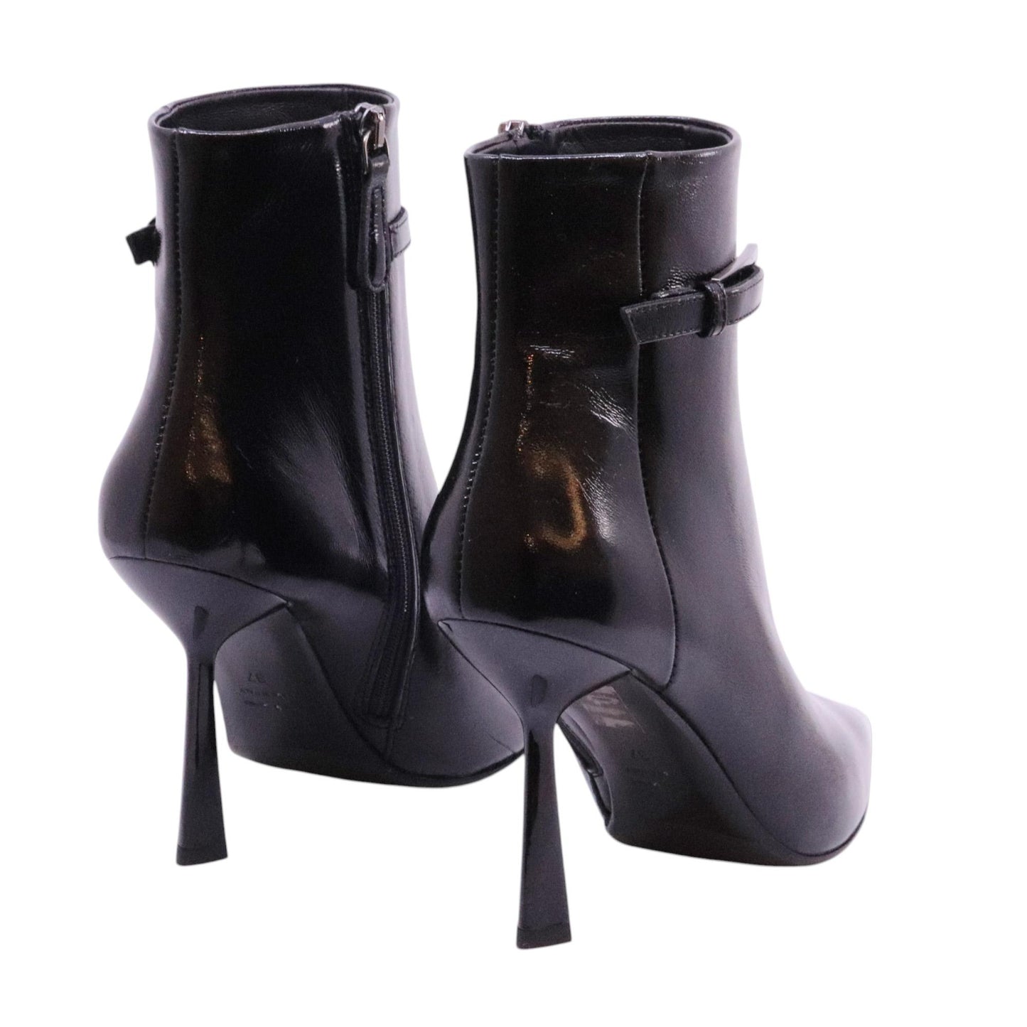 Chantal 2732 tronchetto donna pelle verlux nera 