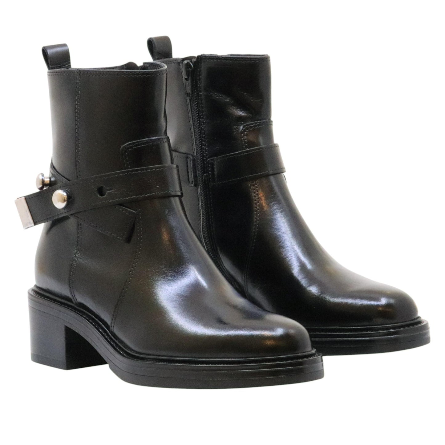 MJUS Charmi L99204 stivaletto donna in pelle nera 