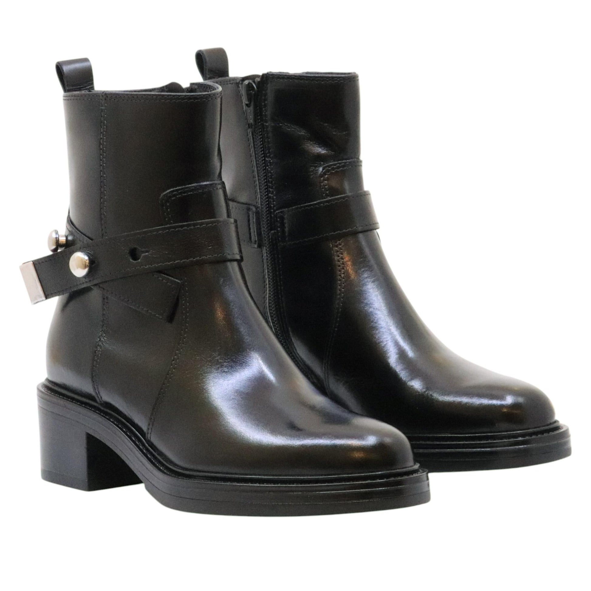 MJUS Charmi L99204 stivaletto donna in pelle nera 